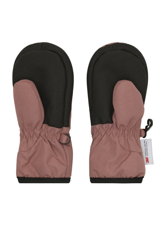 En Fant Mittens w. zipper Rose