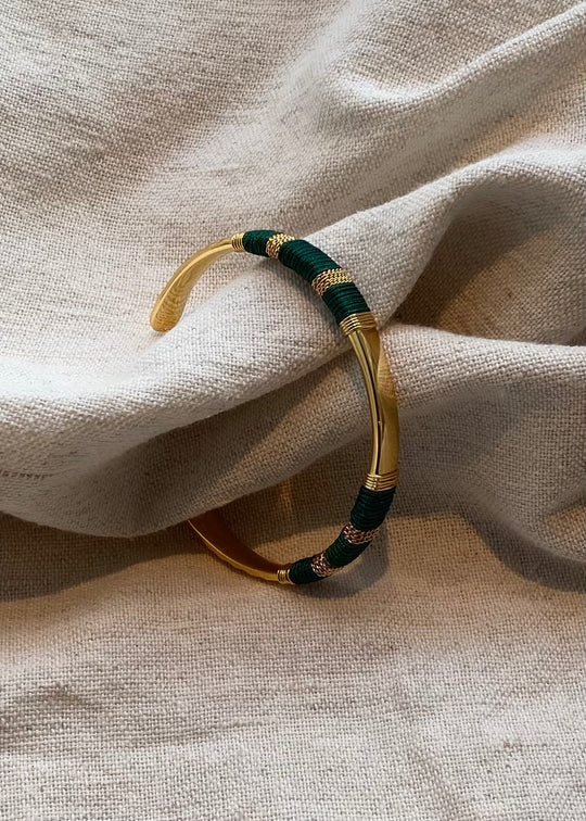 Plissé Copenhagen Lebba bracelet Green