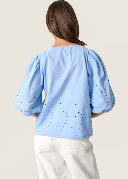 Soaked SLManja Blouse SS Vista Blue