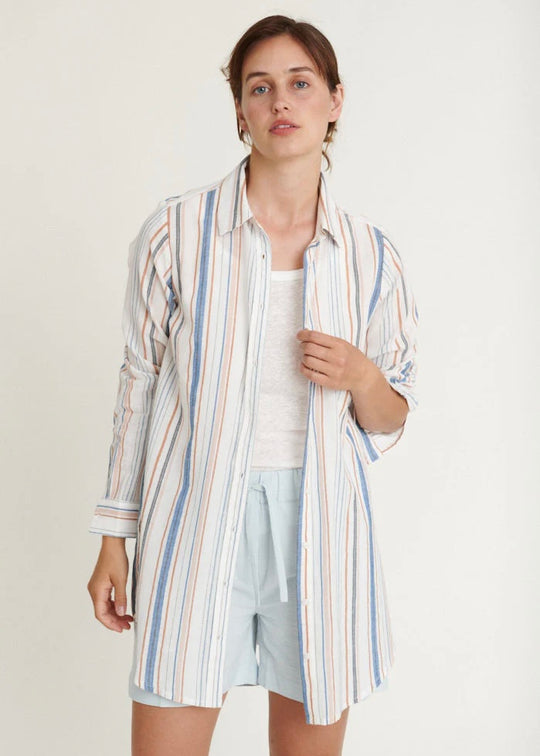 Basic Apparel Jima Long Shirt Multistriped