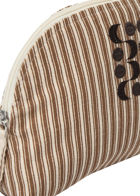 Sofie Schnoor Rileysy toiletbag Brown Striped