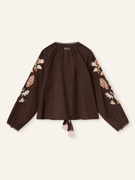 Helmstedt Gertrud Blouse Brown