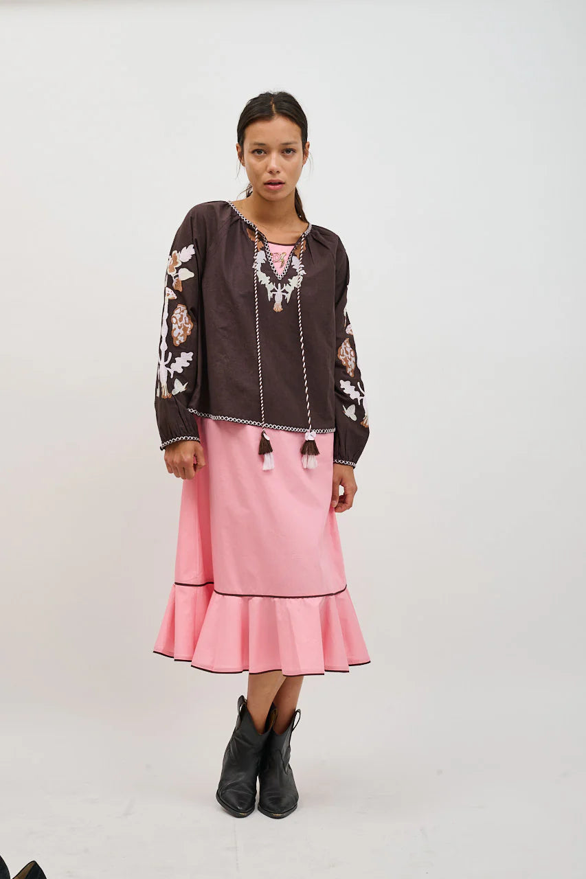 Helmstedt Gertrud Blouse Brown