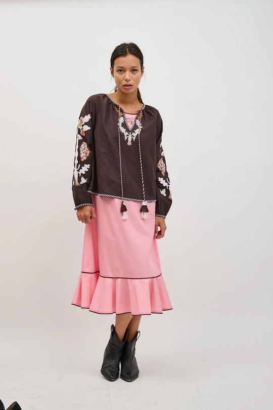 Helmstedt Gertrud Blouse Brown