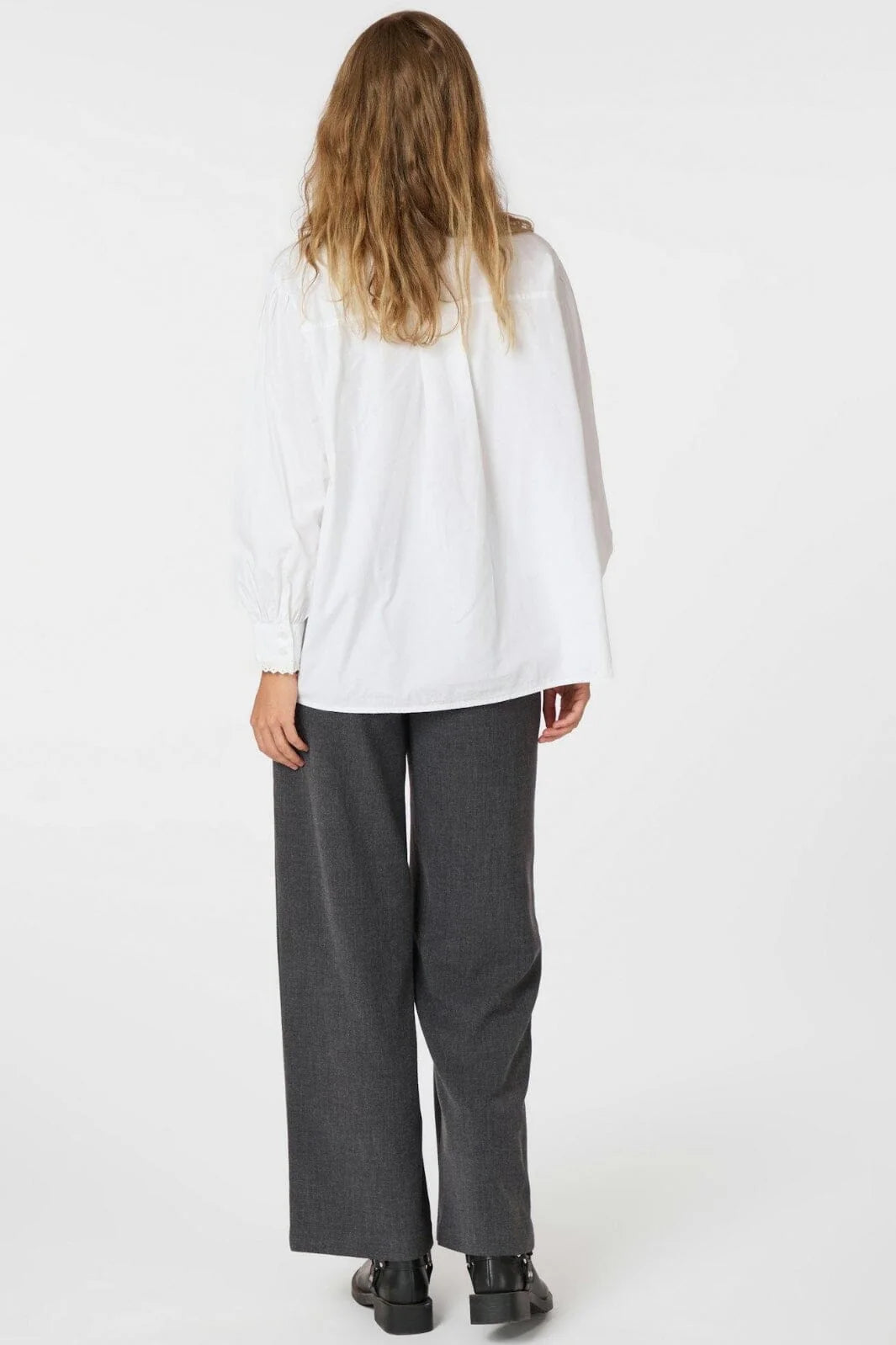 Neo Noir Tilly C Poplin Shirt White