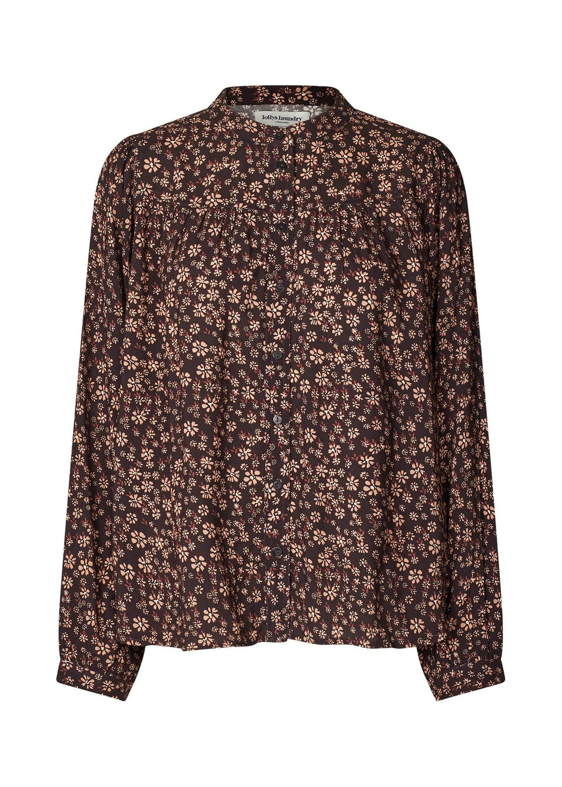 Lollys Laundry NickyLL Shirt LS Dark Mokka