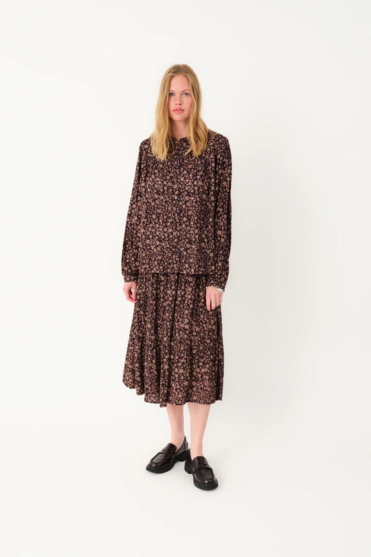 Lollys Laundry NickyLL Shirt LS 87 Dark Mokka