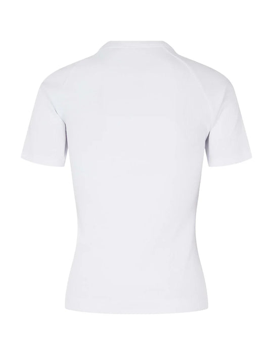 Esmé Studios ESBlossom SS O-neck Rib T-shirt White