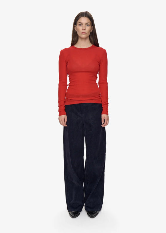 Minimum Natashas merino crewneck Goji Berry