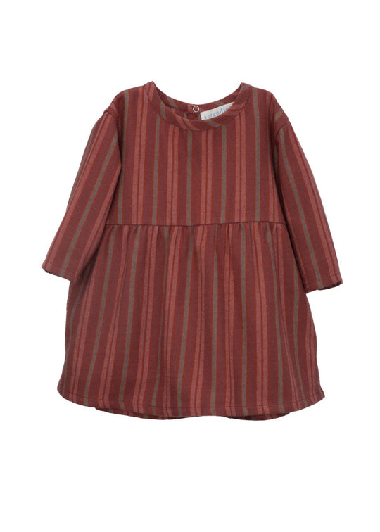 Serendipity Brushed Dress Fig Stripe