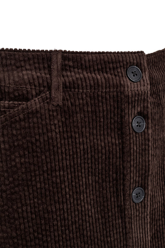 Pieszak PD-Gilly Skirt Stunning Corduroy 768 Black Coffee (brun)