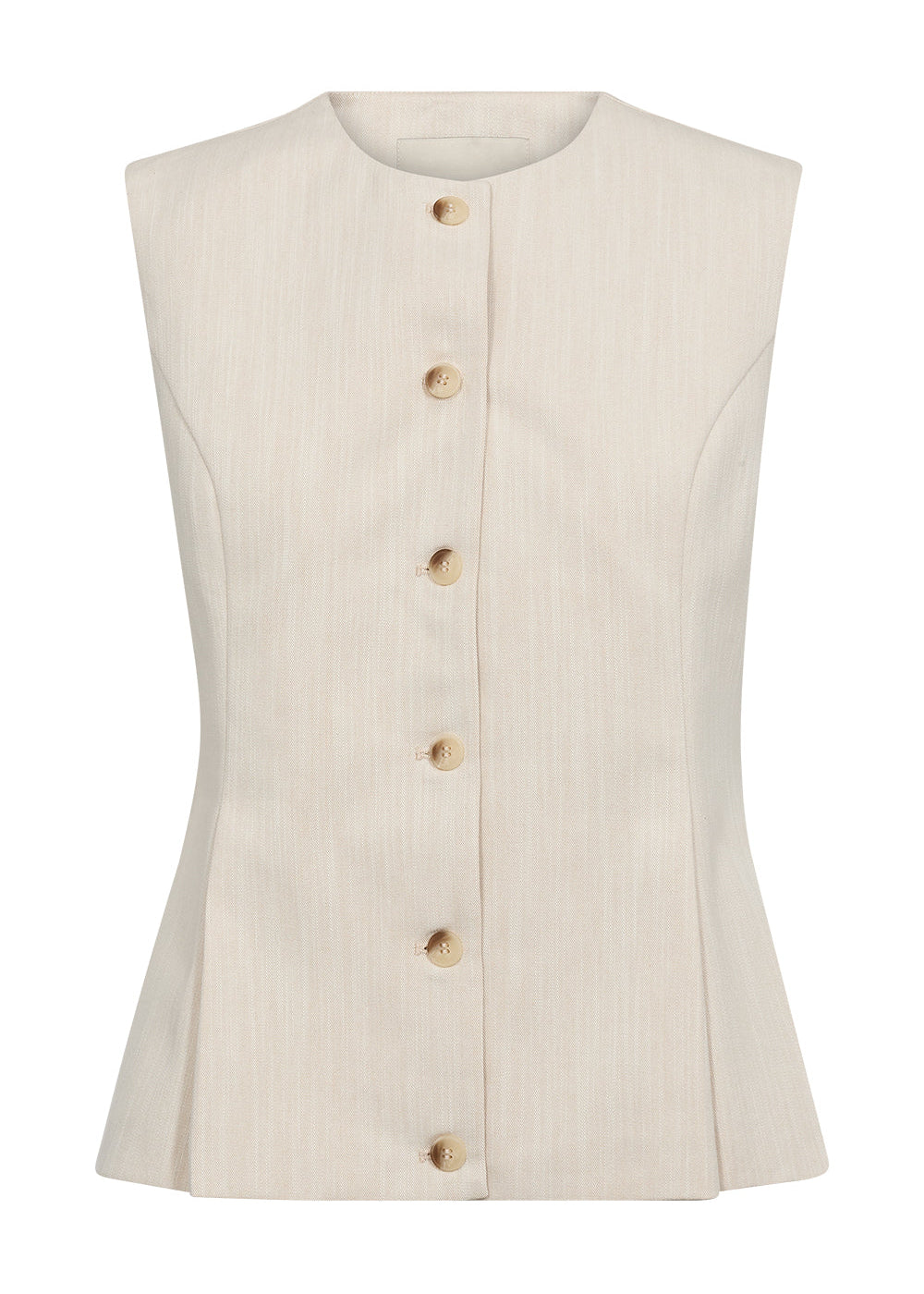 Pieszak PD-Aika Peplum Top Wash Solaris Sand Melange