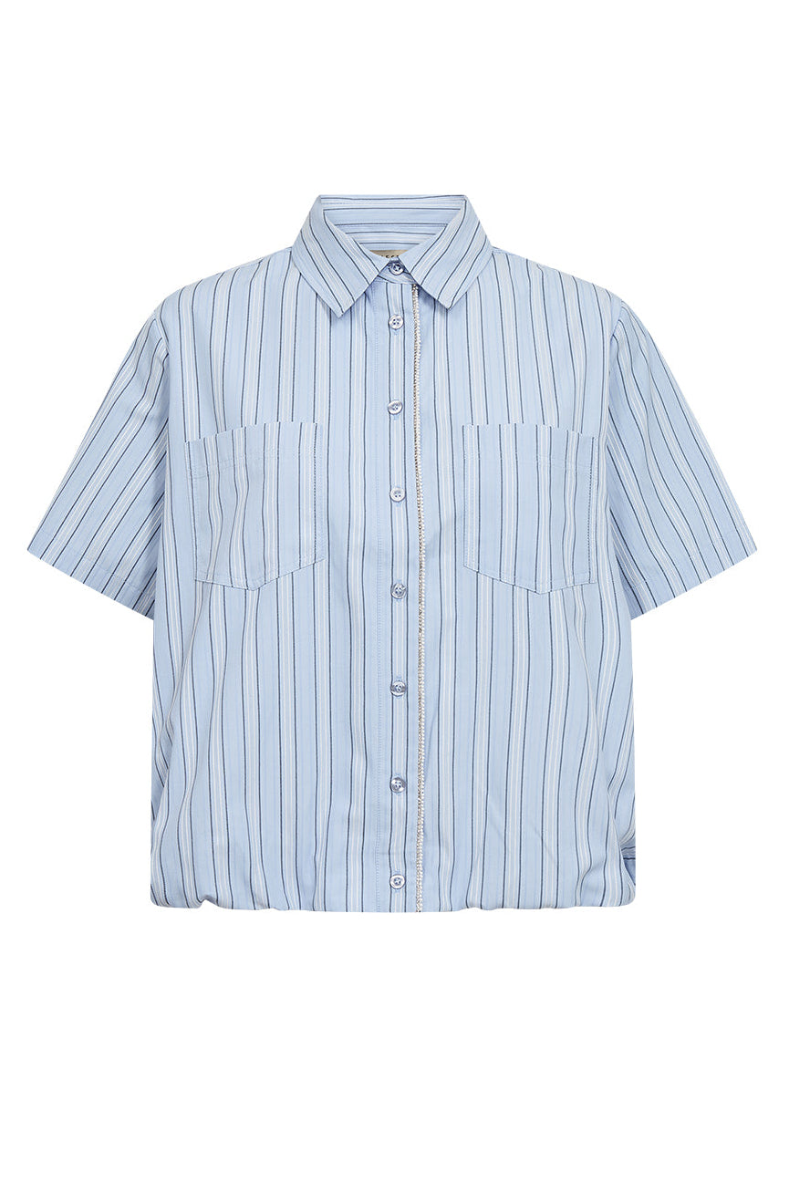 Pieszak PD-Madison balloon SS Shirt Stripe Kentucky Blue