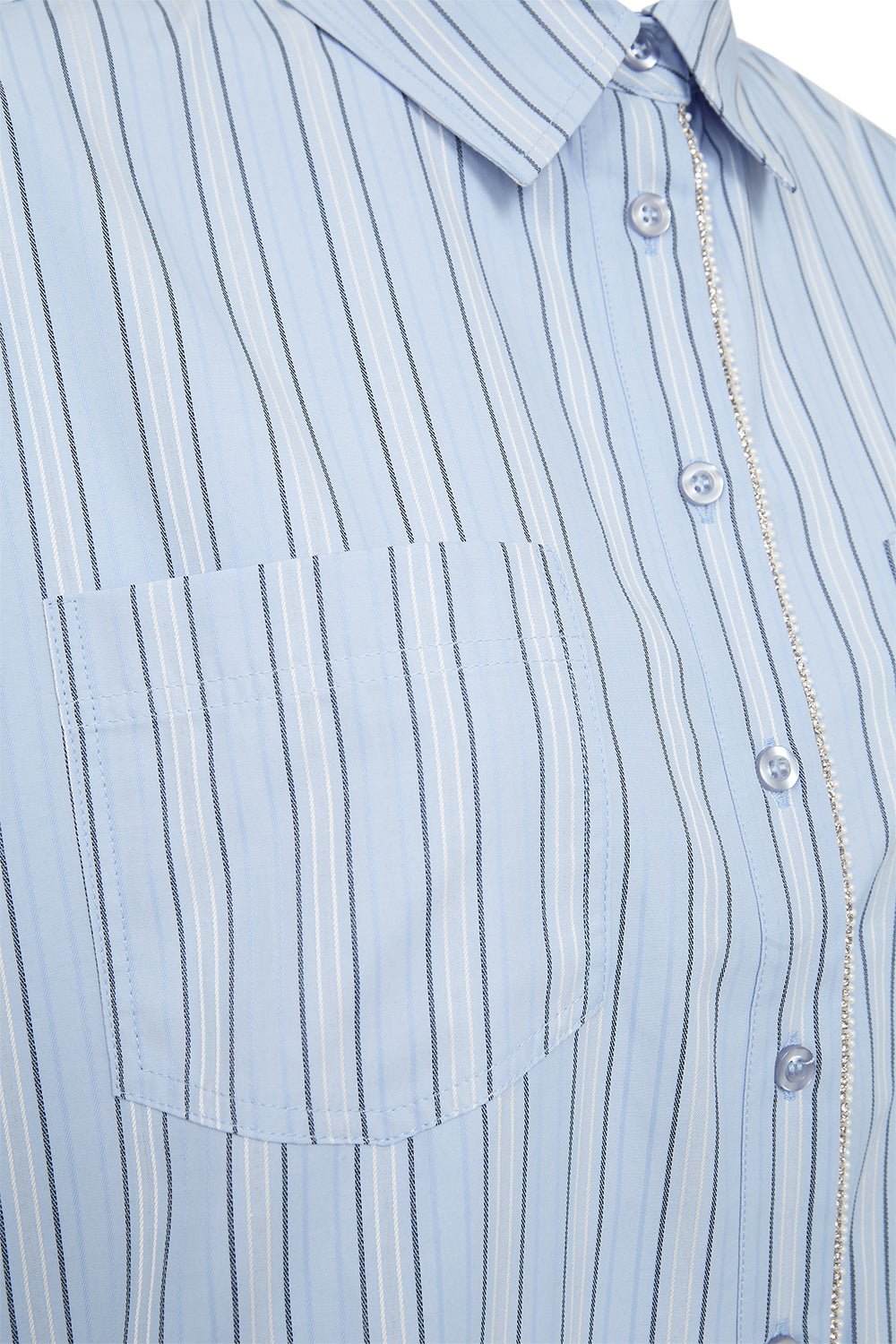 Pieszak PD-Madison balloon SS Shirt Stripe Kentucky Blue