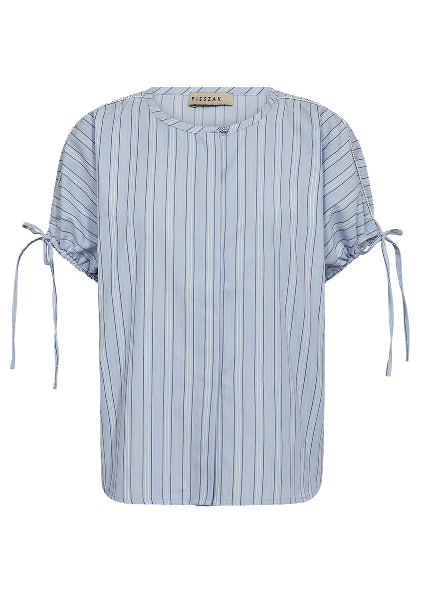 Pieszak PD-Madison SS Shirt Stripe Kentucky Blue