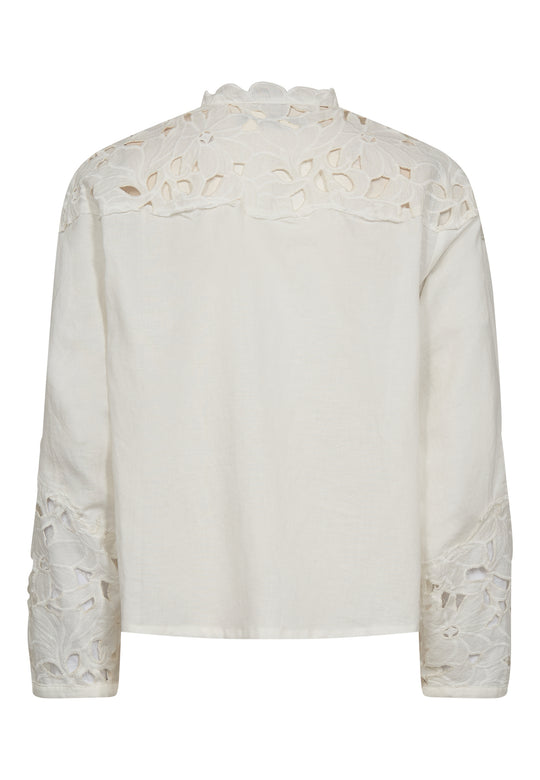 Pieszak Jeans PD-Pina Yoke Mix Shirt Ecru