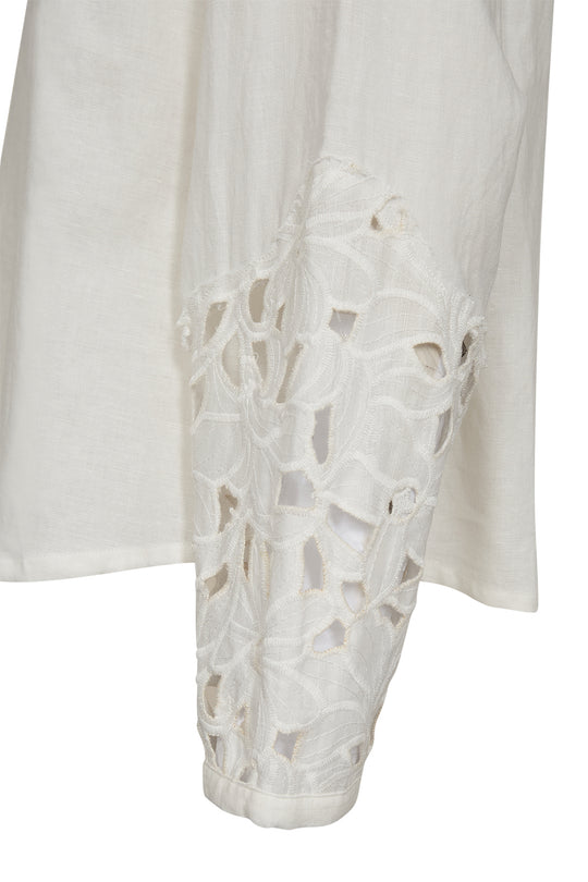 Pieszak Jeans PD-Pina Yoke Mix Shirt Ecru