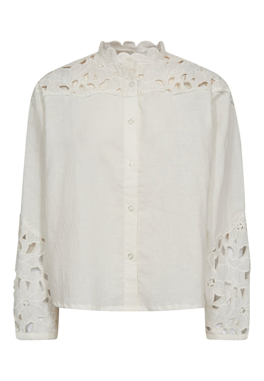 Pieszak Jeans PD-Pina Yoke Mix Shirt Ecru