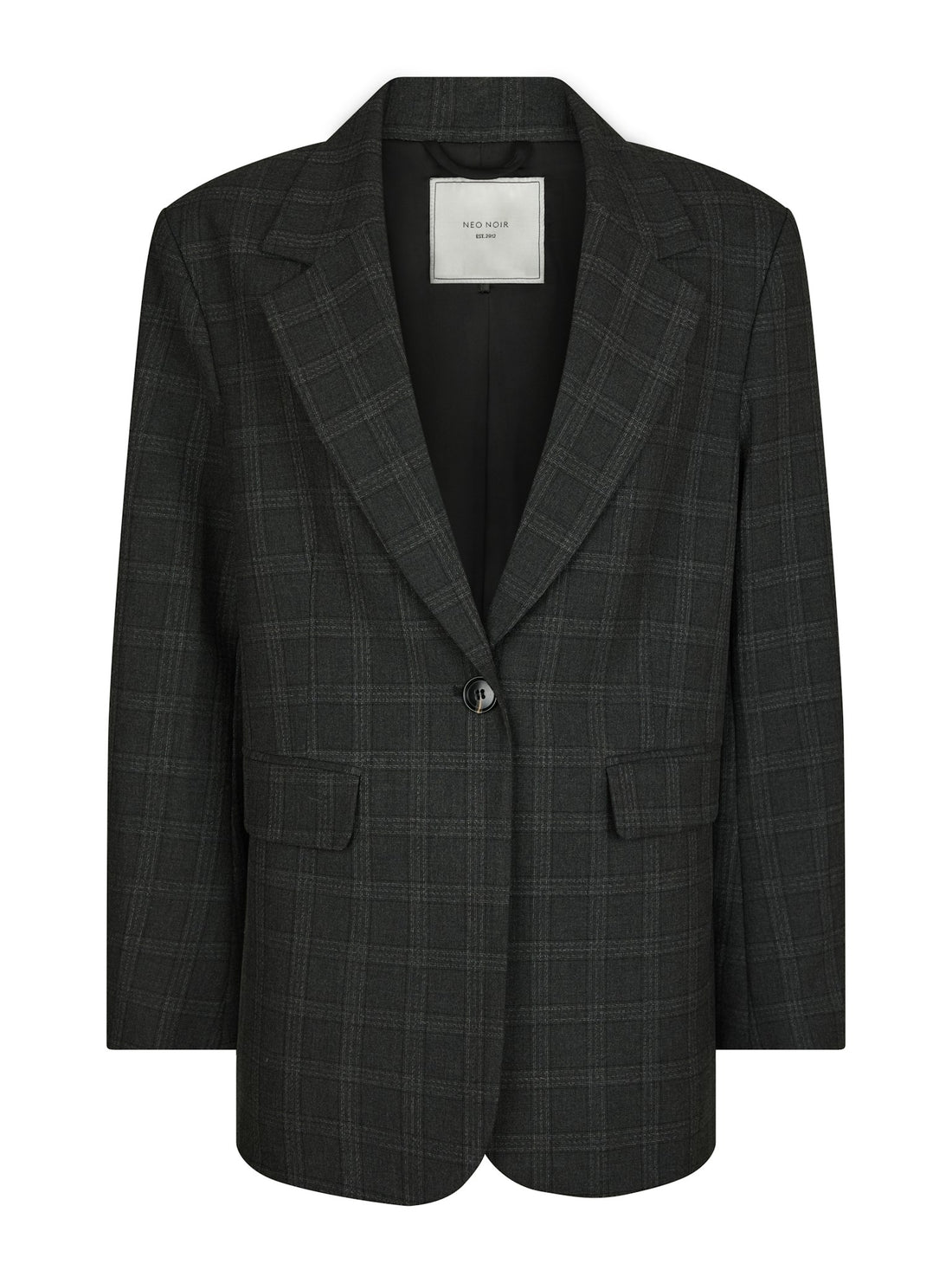 Neo Noir Gaby Check Blazer Antracit