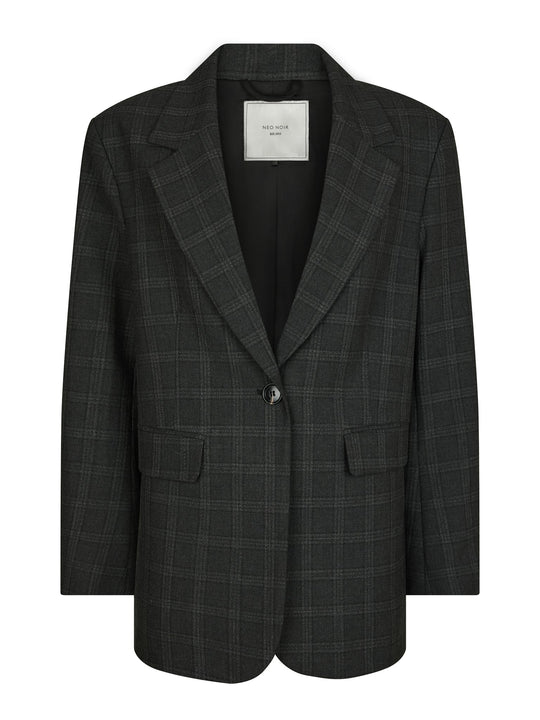 Neo Noir Gaby Check Blazer Antracit