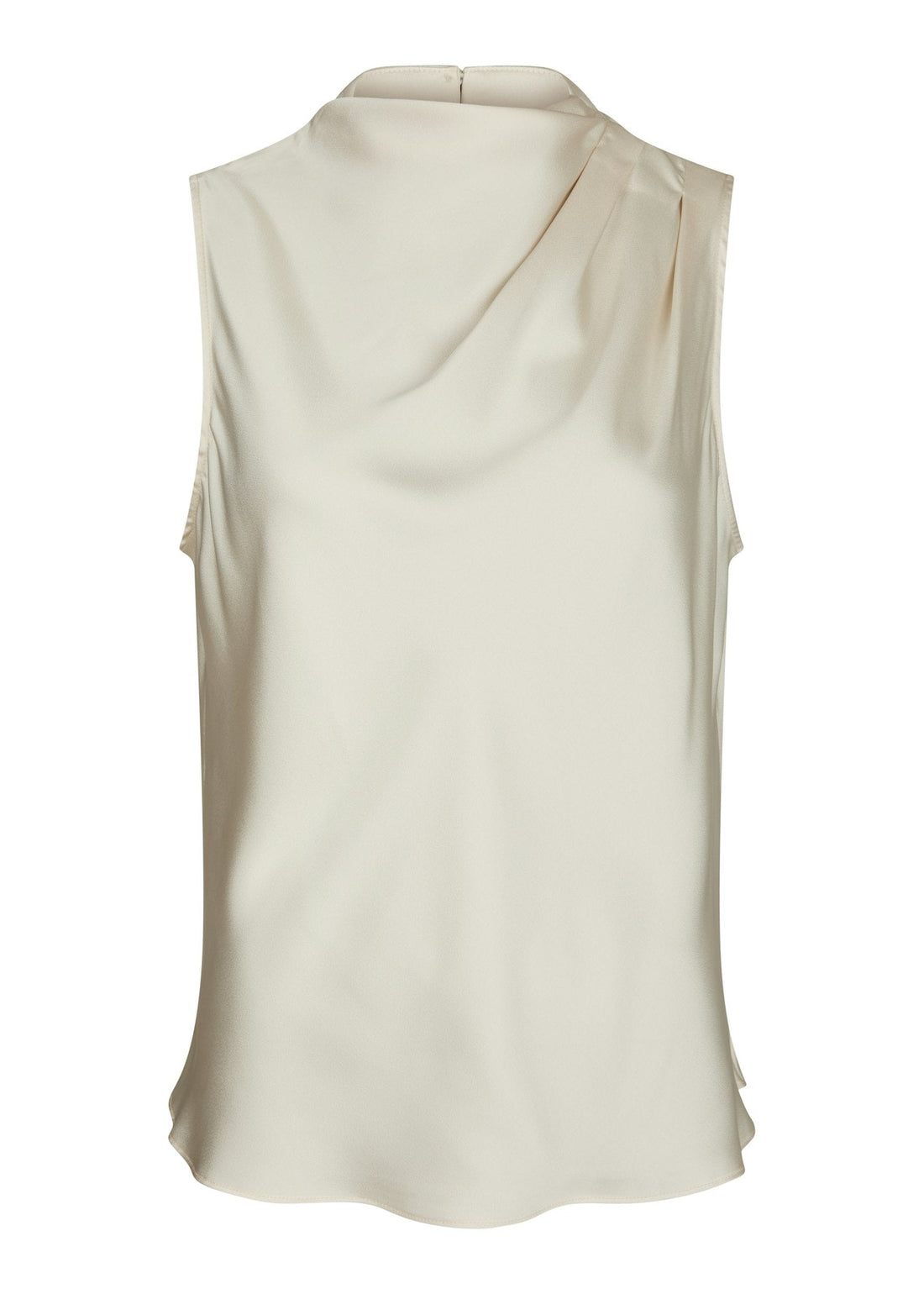 Neo Noir Isola Drapy Satin Top Creme