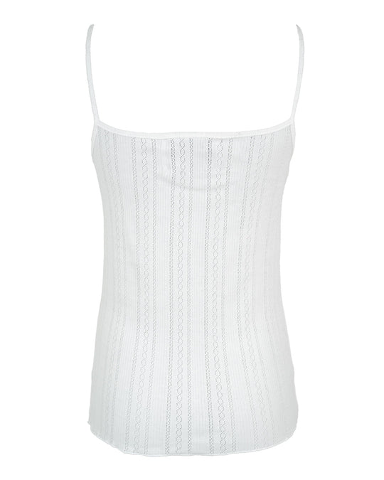 La Rouge  Lotus Strop Top White