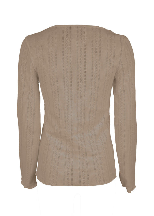 La Rouge  Lotus T-shirt L/S Sand