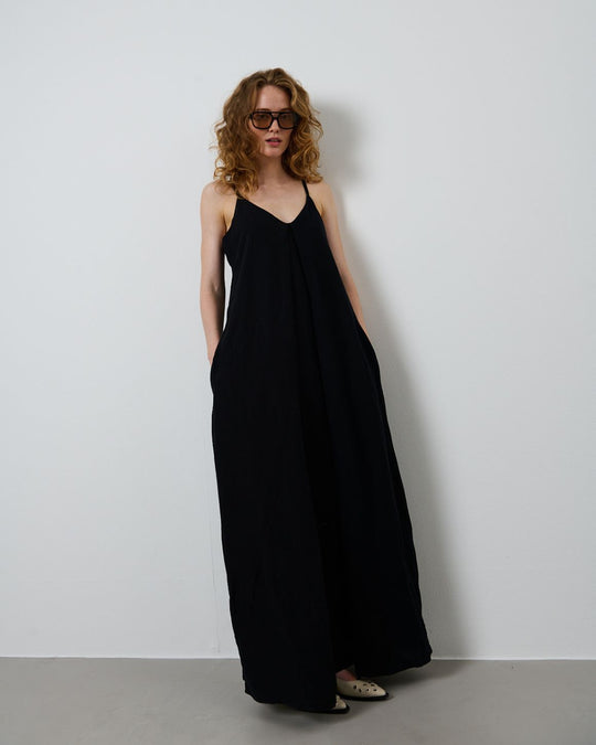 La Rouge Lone Strap Dress black