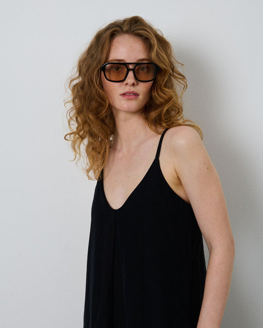La Rouge Lone Strap Dress black