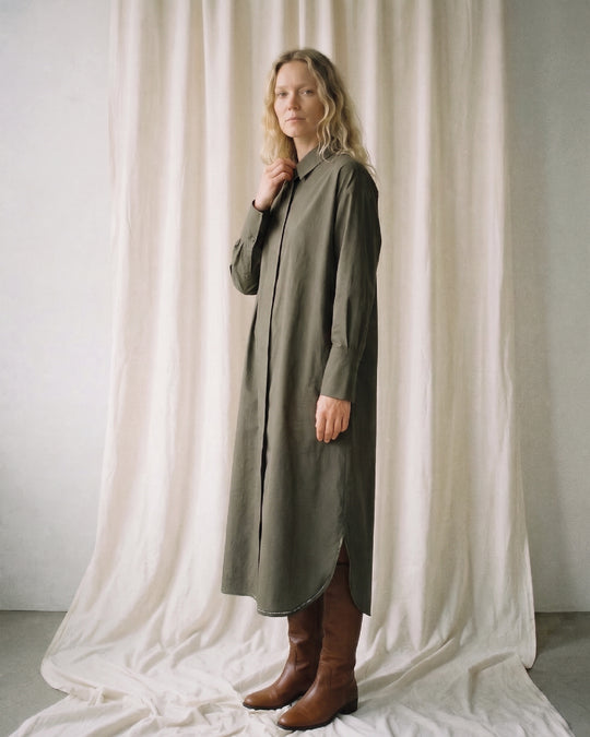 La Rouge Vilde Dress army green