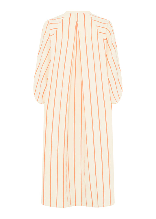 La Rouge Louise Shirt Dress Sand/Orange Stripe