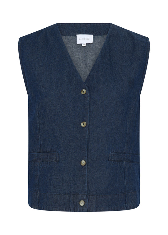 La Rouge Luna Waistcoat denim