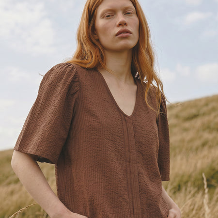 La Rouge Sienna Short Sleeve Chestnut