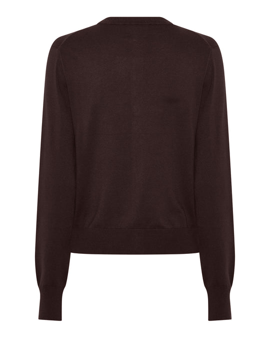 La Rouge Sailor Cardigan Dark Brown