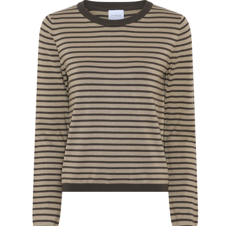 La Rouge Sailor L/s Knit Sand/brown Stripe