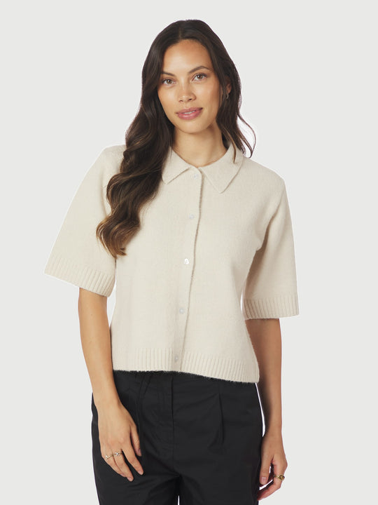 Neo Noir Cunna Knit Blouse Ivory