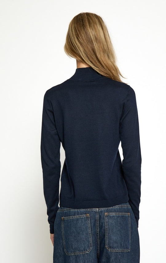 Minus MSLana Roll Knit Pullover 5270 Iris (navy)