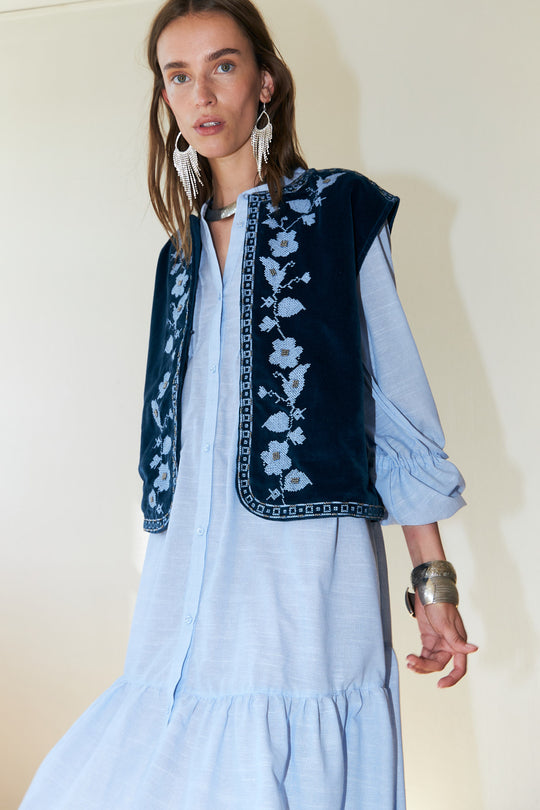 Lollys Laundry BinLL Vest SL blue