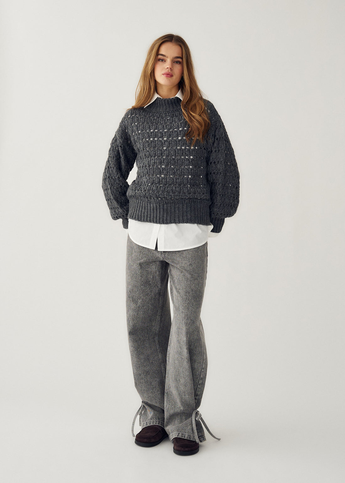 Noella Loranne Knit Dark Grey