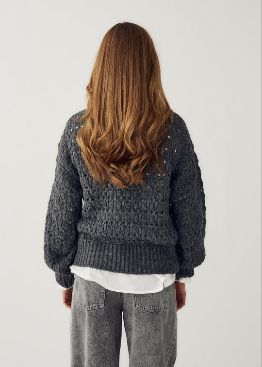 Noella Loranne Knit Dark Grey