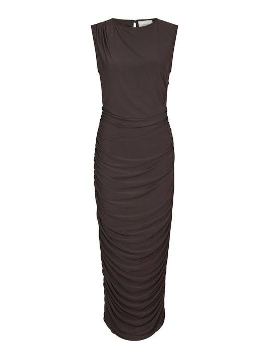 Neo Noir Corilina Solid Mesh Dress Brown