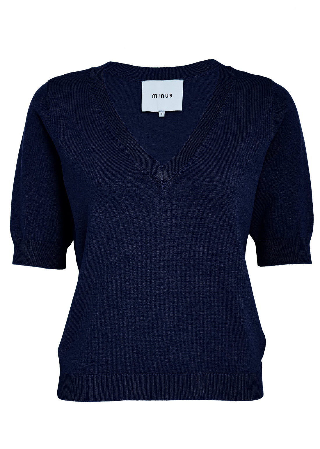 MSMilla V-Neck Knit Tee black iris (navy)