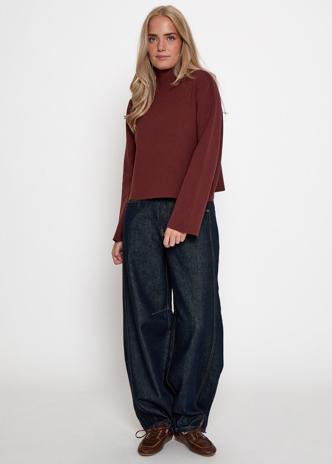 Minus MSLupi High Neck Knit Pullover Andorra Red