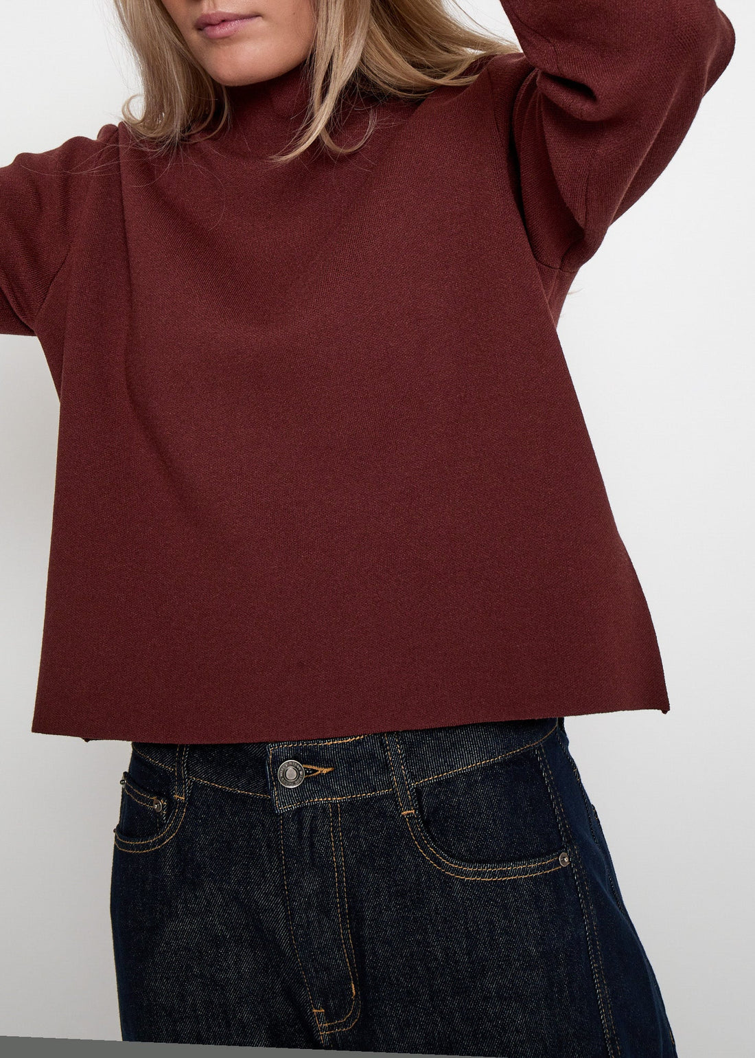 Minus MSLupi High Neck Knit Pullover Andorra Red