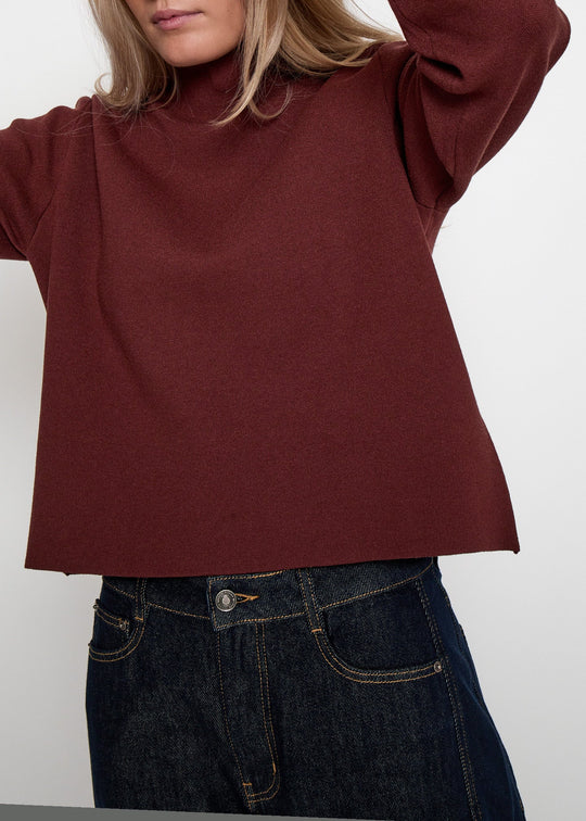 Minus MSLupi High Neck Knit Pullover Andorra Red