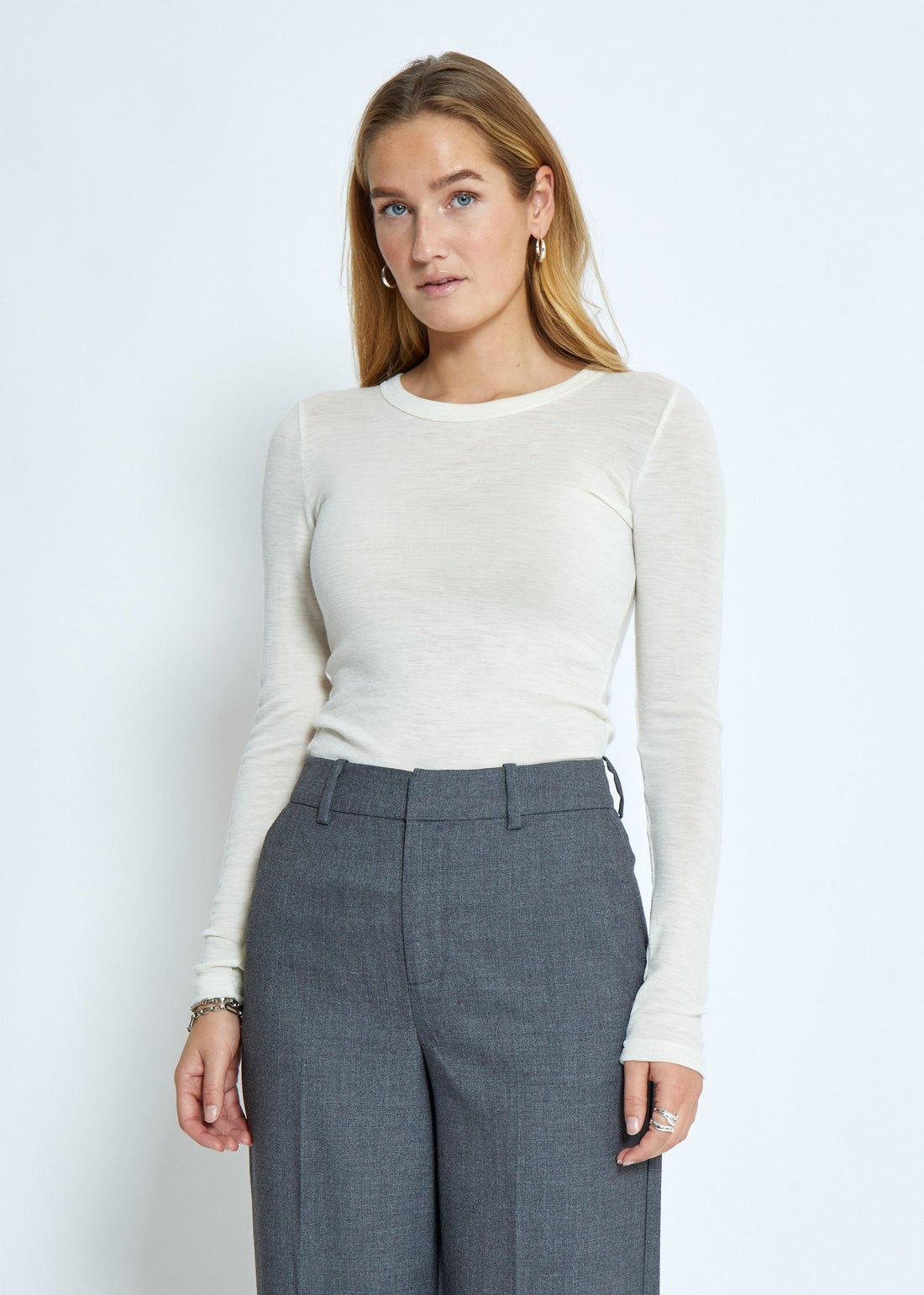 Minus MSCally Long Sleeve Top Broken White