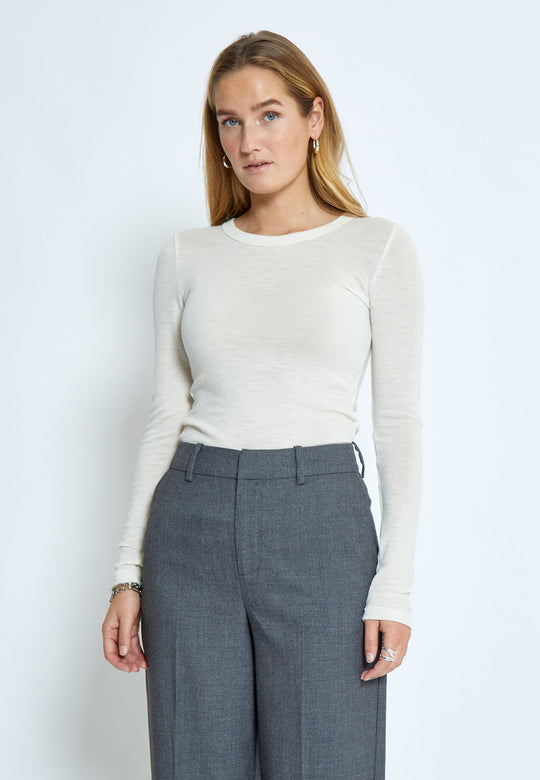 Minus MSCally Long Sleeve Top Broken White