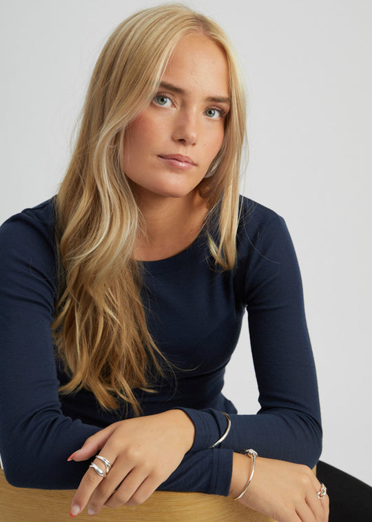 Minus MSCally Long Sleeve Top Sky Captain
