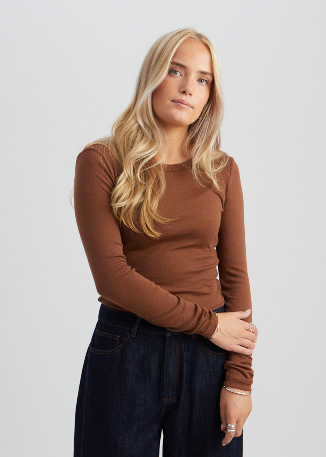 Minus MSCally Long Sleeve Top Tiramisu