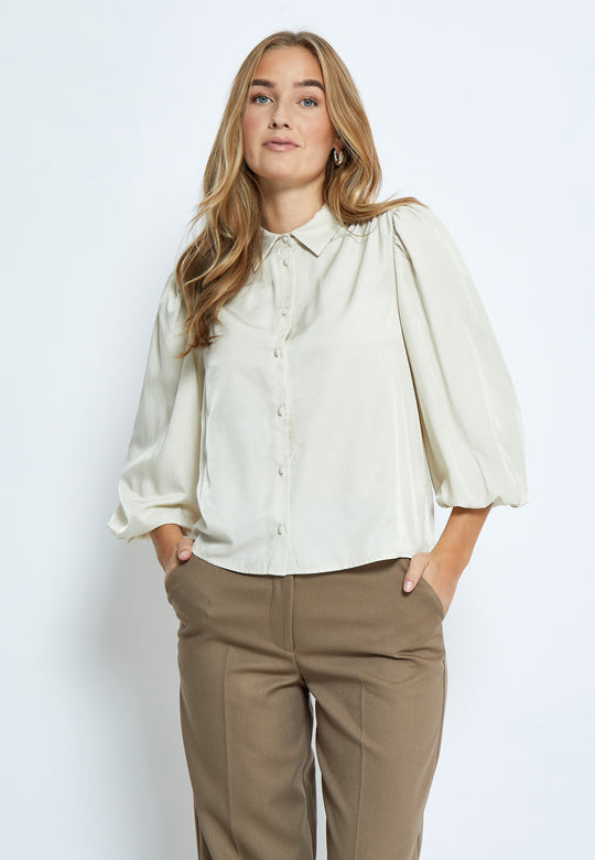 Minus MSSherina 3/4 Sleeve Shirt Light Birch